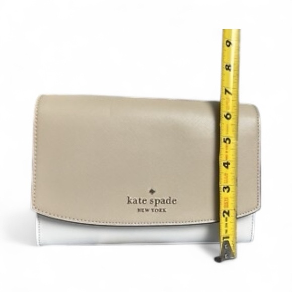 Kate Spade Staci Small Flap Crossbody Bag Warm Beige/Black CYBER MONDAY $69 - Picture 4 of 9